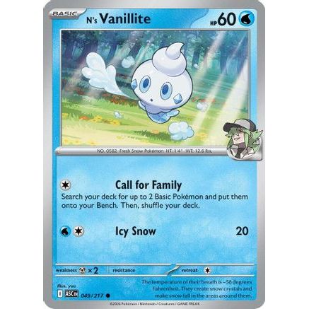N's Vanillite 49 - ME Ascended Heroes