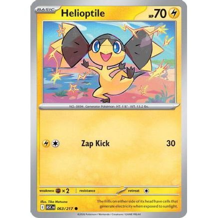 Helioptile 63 - ME Ascended Heroes