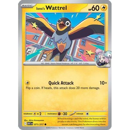 Iono's Wattrel - 071/217 71 - ME Ascended Heroes