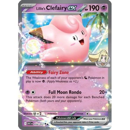 Lillie's Clefairy ex - 076/217 76 - ME Ascended Heroes Holofoil