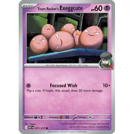 Team Rocket's  exeggcute 77 - ME Ascended Heroes