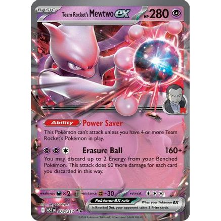 Team Rocket's Mewtwo ex - 079/217 79 - ME Ascended Heroes Holofoil
