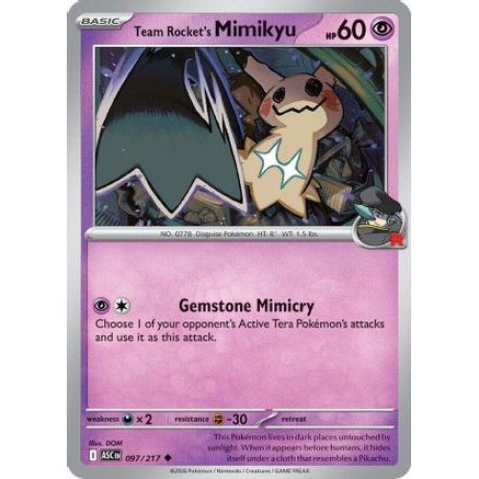 Team Rocket's Mimikyu - 097/217 97 - ME Ascended Heroes