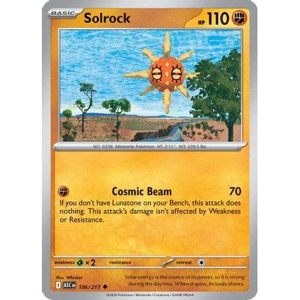 Solrock 106 - ME Ascended Heroes