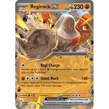 Regirock ex 107 - ME Ascended Heroes Holofoil