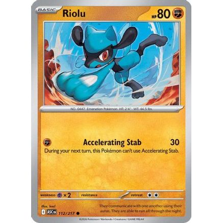 Riolu 112 - ME Ascended Heroes