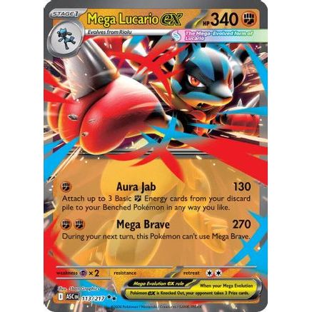 Mega Lucario ex 113 - ME Ascended Heroes Holofoil