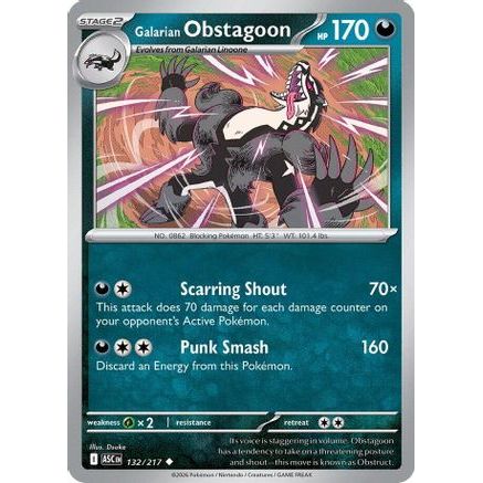 Galarian Obstagoon - 132/217 132 - ME Ascended Heroes