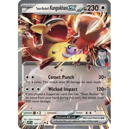 Team Rocket's Kangaskhan ex 162 - ME Ascended Heroes Holofoil