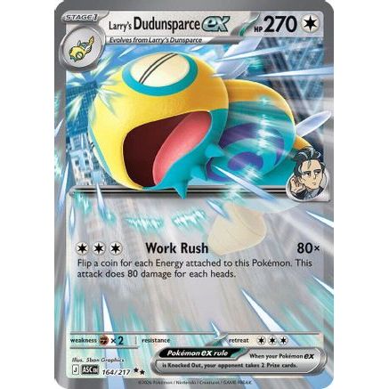 Larry's Dudunsparce ex 164 - ME Ascended Heroes Holofoil