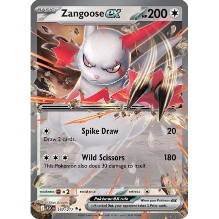 Zangoose ex 167 - ME Ascended Heroes Holofoil