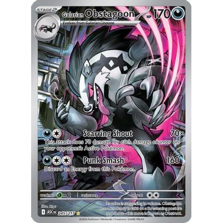 Galarian Obstagoon - 245/217 245 - ME Ascended Heroes Holofoil