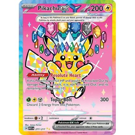 Pikachu ex - 277/217 277 - ME Ascended Heroes Holofoil