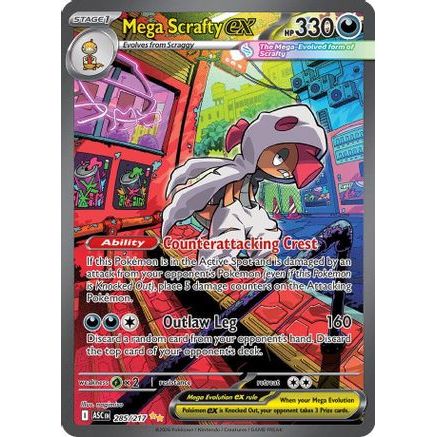 Mega Scrafty ex - 285/217 285 - ME Ascended Heroes Holofoil