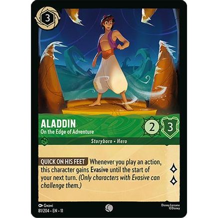 Aladdin - On the Edge of Adventure (81/204) - Winterspell Cold Foil