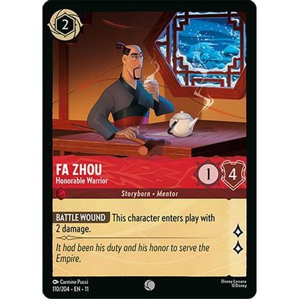 Fa Zhou - Honorable Warrior (110/204) - Winterspell Cold Foil