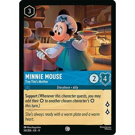 Minnie Mouse - Tiny Tim's Mother (141/204) - Winterspell Cold Foil