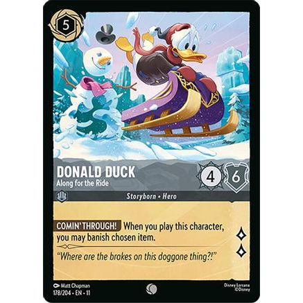 Donald Duck - Along for the Ride (178/204) - Winterspell Cold Foil