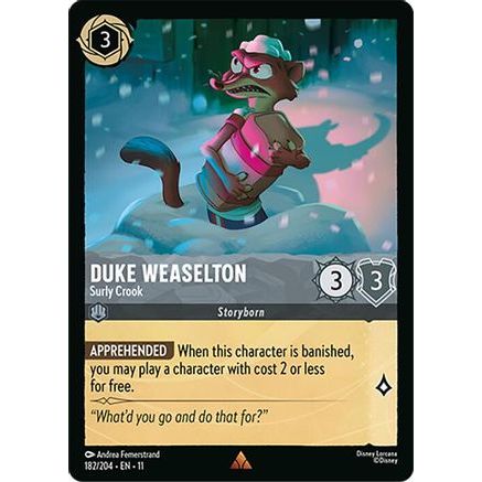 Duke Weaselton - Surly Crook (182/204) - Winterspell Cold Foil