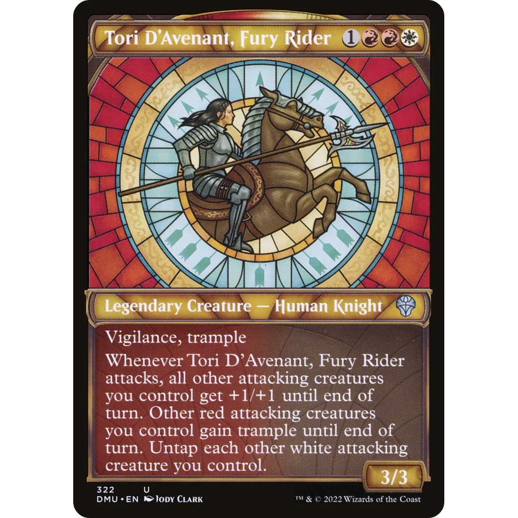 Tori D'Avenant, Fury Rider (Showcase) (DMU-322) - Dominaria United: (Showcase)