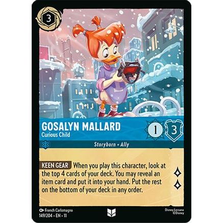 Gosalyn Mallard - Curious Child (149/204) - Winterspell Cold Foil