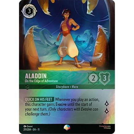 Aladdin - On the Edge of Adventure (Epic) (211/204) - Winterspell Holofoil