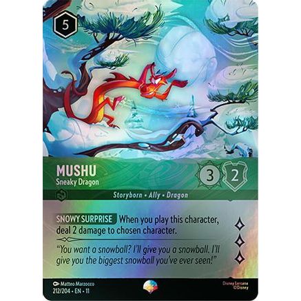Mushu - Sneaky Dragon (Epic) (212/204) - Winterspell Holofoil