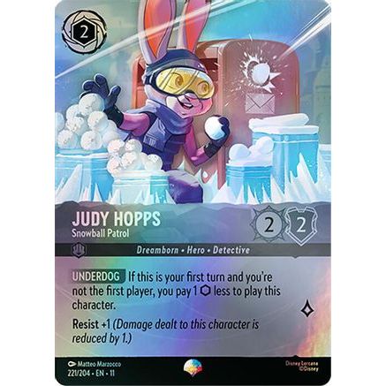 Judy Hopps - Snowball Patrol (Epic) (221/204) - Winterspell Holofoil