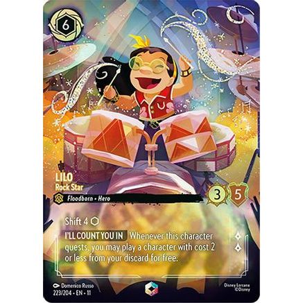 Lilo - Rock Star (Enchanted) (223/204) - Winterspell Holofoil