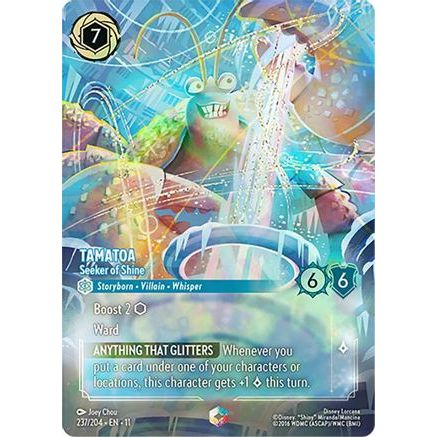 Tamatoa - Seeker of Shine (Enchanted) (237/204) - Winterspell Holofoil