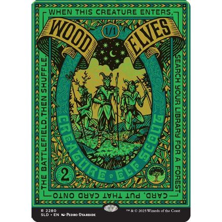 Wood Elves (2280) (SLD-2280) - Secret Lair Drop Series Foil