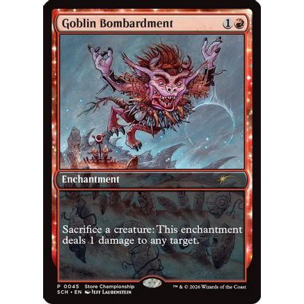 Goblin Bombardment (GAME-045) - Game Day & Store Championship Promos