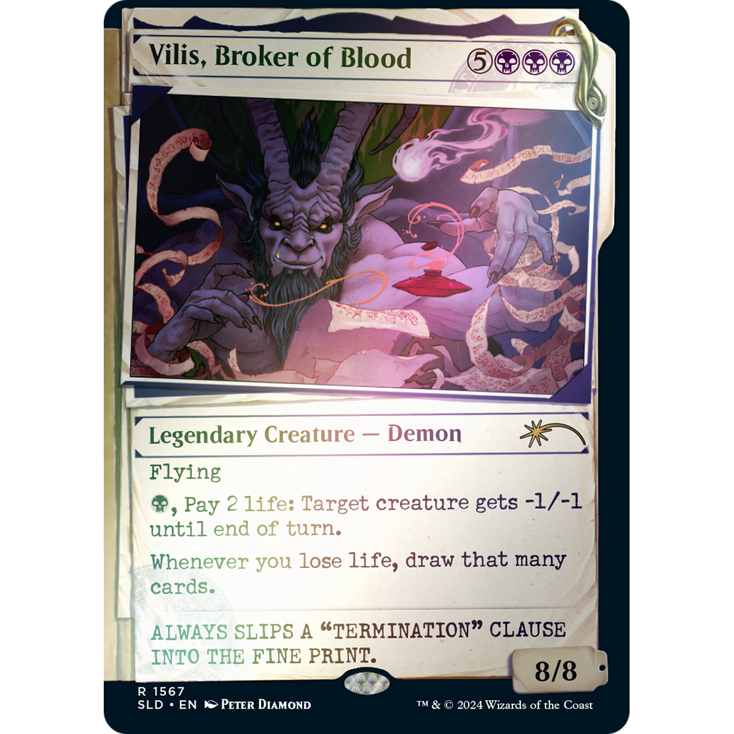 Vilis, Broker of Blood (Rainbow Foil) (SLD-1567) - Secret Lair Drop: (Showcase) Foil