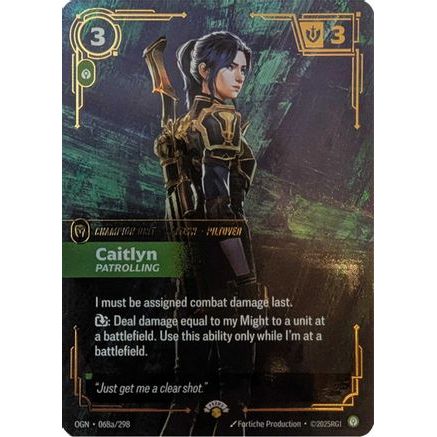 Caitlyn - Patrolling (068a/298) - Riftbound Promotional Cards Foil