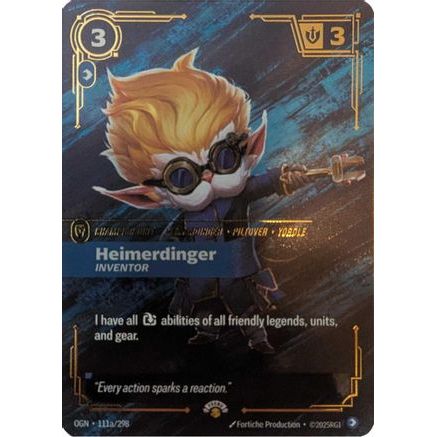 Heimerdinger - Inventor (111a/298) - Riftbound Promotional Cards Foil