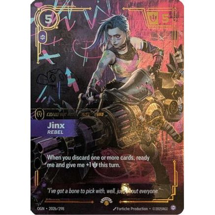 Jinx - Rebel (202/298) - Riftbound Promotional Cards Foil