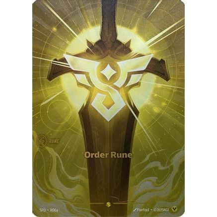 Order Rune (Alternate Art) (R06a) - Spiritforged Foil