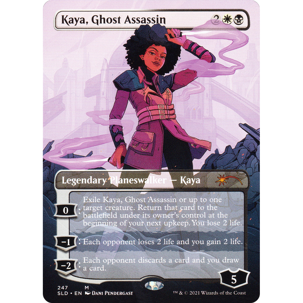 Kaya, Ghost Assassin (SLD-247) - Secret Lair Drop (Borderless) Foil