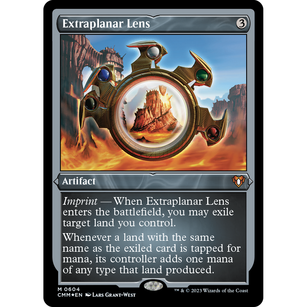 Extraplanar Lens (CMM-604) - Commander Masters Etched Foil
