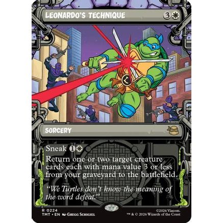 Leonardo's Technique (Showcase) (TMT-224) - Teenage Mutant Ninja Turtles