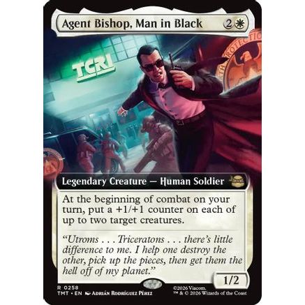 Agent Bishop, Man in Black (Extended Art) (TMT-258) - Teenage Mutant Ninja Turtles Foil