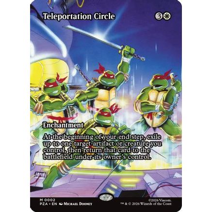 Teleportation Circle (Borderless) (PZA-002) - Teenage Mutant Ninja Turtles Eternal-Legal Foil