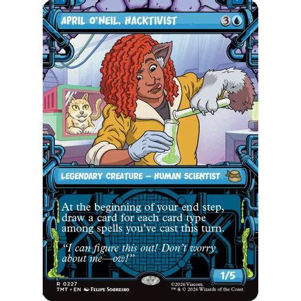 April O'Neil, Hacktivist (0227) (Showcase) (TMT-227) - Teenage Mutant Ninja Turtles Foil