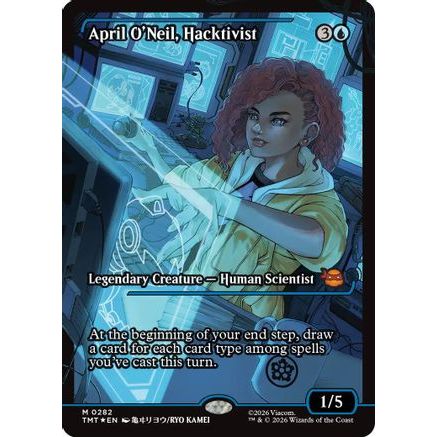 April O'Neil, Hacktivist (0282) (Showcase) (TMT-282) - Teenage Mutant Ninja Turtles Foil