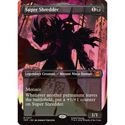 Super Shredder (Borderless) (TMT-217) - Teenage Mutant Ninja Turtles