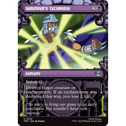 Shredder's Technique (Showcase) (TMT-232) - Teenage Mutant Ninja Turtles