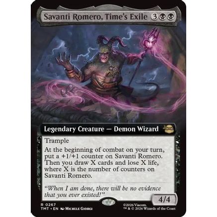 Savanti Romero, Time's Exile (Extended Art) (TMT-267) - Teenage Mutant Ninja Turtles Foil