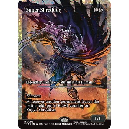 Super Shredder (Showcase) (Fracture Foil) (TMT-295) - Teenage Mutant Ninja Turtles Foil