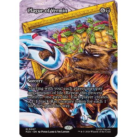 Plague of Vermin (Borderless) (PZA-007) - Teenage Mutant Ninja Turtles Eternal-Legal