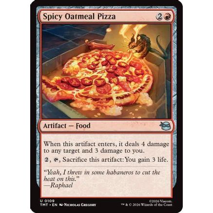 Spicy Oatmeal Pizza (TMT-109) - Teenage Mutant Ninja Turtles Foil